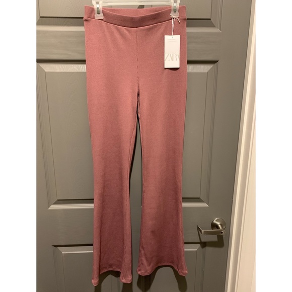 Zara Flared Ribbed Pants - Picture 5 of 8